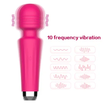 10 Velocidades Pequeno Microfone AV Vara Feminino Clitóris Vibrador Adulta Produtos Eróticos Fidget Brinquedo do Sexo para a Mulher Íntimo Loja de Produtos