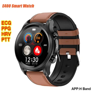 E400 Cardíaca de Glicose no Sangue de Saúde Inteligente Assista ECG observar os Homens Pressão Arterial frequência Cardíaca Temperatura do Corpo Impermeável Smart Watch