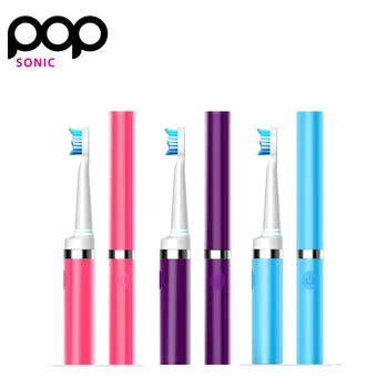 POP Bateria Escova de dentes Elétrica Slim Portátil Viagem Sonic POP SONIC A Ir a qualquer lugar Sonic Toothbrush Ir Sonic Toothbrush