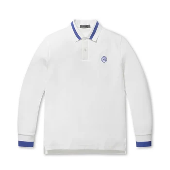 Novo Golf Polo Camisas Para Homens Grosso Mangas Compridas Ar Suave Camisa De Algodão Exterior Sportswear Homens Golf Tops