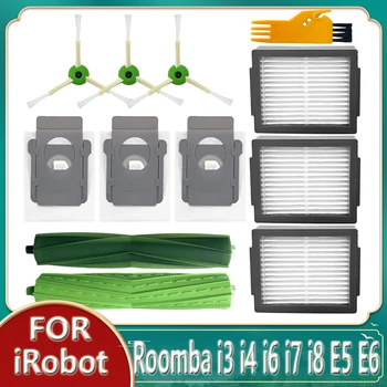 Peças de reposição Para iRobot Roomba i3 i4 i6 i7 i8 E5 E6 E7 Robô Aspirador de pó Principal Escova Lateral Filtro Hepa Mop Pano de Saco de Pó Substituir