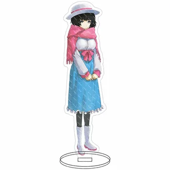 Steins Gate Anime-Chave Da Cadeia De Mulheres Chris Makise Shiina Mayuri Acrílico Stand Chaveiro Homem Secretária De Exibição Bonito Ornamento Accesorios