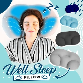 Bem Dormir Travesseiro de Espuma 3D em Toda a volta do Sono Travesseiro Suporte de Pescoço Forma de Borboleta Ergonômico Travesseiro de Pescoço Relaxa Volta Almofadas de Apoio