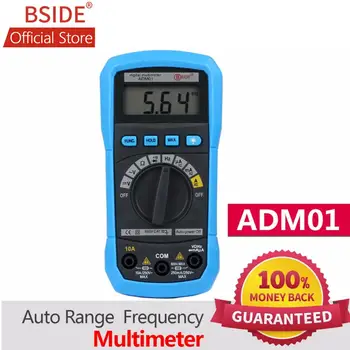 BSIDE Mini Multímetro Digital ADM01 Multifunções AC/DC Tensão de Corrente Temperatura de Resistência Capacitância Bolso Testador