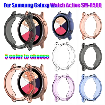 2020 Assista Case Para Samsung Galaxy Watch Active SM-R500 Claro TPU Caso Relógio de Cobertura de 40 milímetros Ultra-fino Protetor