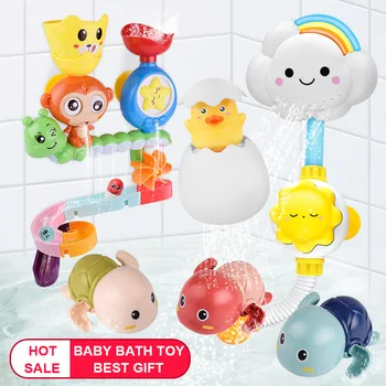 VENDA QUENTE do Banho do Bebê Brinquedos Parede ventosa de Mármore Corrida Executar Pista Banheira de Banho para as Crianças a Jogar Jogos de Água do Conjunto de Brinquedos para as Crianças