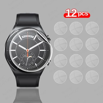 12PCS 9D Curva de Hidrogel Filme Para Xiaomi Mi Assistir S1 Suave Película Protetora Sobre Xiomi MiWatch S 1 Meu WatchS1 Smartwatch Não de Vidro