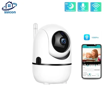 MINI wi-FI Câmera de 3MP V380 Pro APP Duas Maneiras de ÁUDIO de Casa Inteligente sem Fio do CCTV de Segurança de Proteção de Câmera Indoor