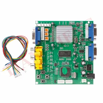 GBS-8220 Jogo de Arcade RGB/CGA/EGA/YUV Para VGA Conversor de Vídeo HD placa de Adaptador VGA Dupla saída
