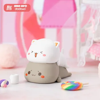 Mitao Cat 2 Temporada Sorte Gato Kawaii Anime Bonito Gato Cego Caixa de Brinquedos Surpresa Figura Boneca Casa Deroc Surpresa de Presentes para Crianças