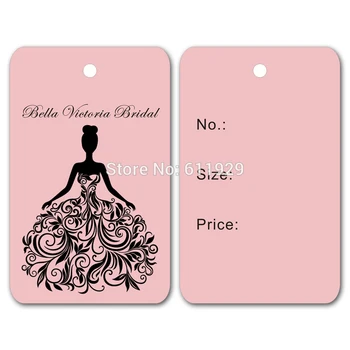 Frete grátis personalizado de vestuário de casamento vestido hang tag/etiquetas/vestuário impresso tags/etiquetas de roupas