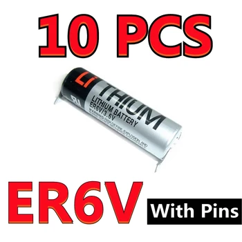 10PCS Novo Original ER6V 3,6 V 2000mAh PLC Bateria Com Pinos