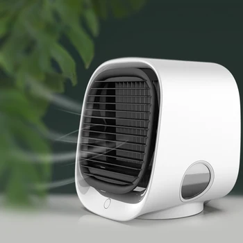 Mini Ar-Ventilador de Refrigeração de Ar condicionado Portátil Multi-função do Umidificador Purificador USB Desktop Air Cooler Fan com Tanque de Água em Casa