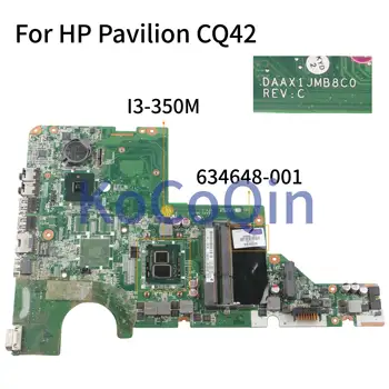 KoCoQin Laptop placa-mãe Para o HP Pavilion CQ42 CQ62 G42 G62 I3-350M placa-mãe DAAX1JMB8C0 634648-001 634648-501