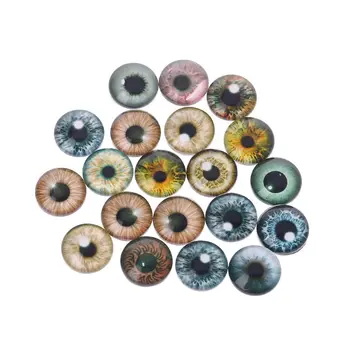 20Pcs Vidro Boneca de Olhos de Animais DIY Artesanato Olhos Para o Dinossauro Olho Acessórios confecção de bijuteria Artesanal 8mm/12mm/18mm
