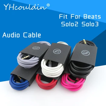 Cabo de áudio Para Beats Solo 2 3 Solo2 Solo3 Fone de ouvido Específico de Substituição de 3,5 milímetro Com Microfone