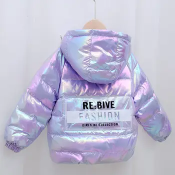 Novo colorido para crianças para baixo do casaco de inverno com capuz roupa de meninos e meninas casacos de bebê outono e casacos de inverno
