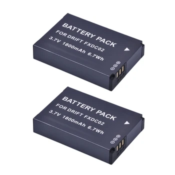 2 PCS de 1800mAh de Alta Qualidade da bateria Li-ion Baterias de Substituição para a Deriva 72-011-00 FXDC02 CFXDC02 HD Ghost Ghost-S HD720 Bateria