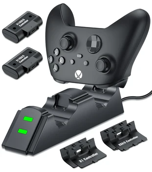 2Pcs Bateria Recarregável com Carregador Controlador Para Xbox Um Controlador de Estação de Carregamento Para Xbox Série X/Xbox Série S