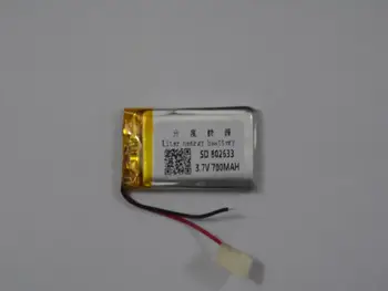 Bateria de polímero de lítio de venda direto da fábrica 802633 3,7 V 700mah WAL-MART EN60950 de certificação