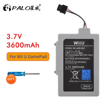 1PCS 3,7 V 3600mAh bateria de Lítio Recarregável Li-ion Battery Pack para o Nintendo Wii U, o Wii-U Wiiu Controlador de Joystick Gamepad Bateria