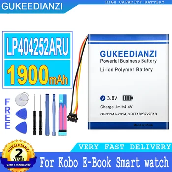 1900mah GUKEEDIANZI Bateria de Substituição LP404252ARU para o Kobo E-Book Smart Watch,GPS,mp3,mp4,Telefone celular,speake Grande Poder de Bateria