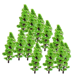 Modelo de Árvore de natal Trem Definido Plástico Troncos de Paisagem Paisagem N Z - 100PCS Plástico DIY Acessório para Areia Tabela Cenário de Construção