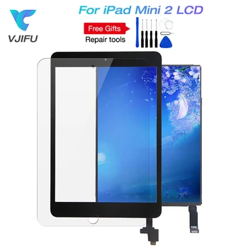 Apresentar Para o iPad Mini 2 A1489 A1490 A1491 Mini2 LCD, o Digitador +Touch Screen + Botão Home+CHIP IC+moderou o Vidro+adesivos