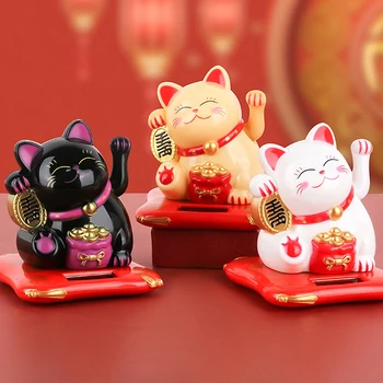 Chinês, Japonês Solar Sorte, Gato Do Carro Decoração De Fortuna, Gato Bolo Assar Ano Novo Ornamentos