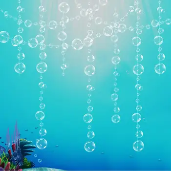 Flutuante Bolha Transparente Judy, para Sob o Mar, fontes do Partido de Suspensão Streamer para a Sereia do Chuveiro de Bebê Festa de Aniversário