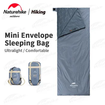 Naturehike Acampamento Mini Saco De Dormir Envelope Tipo Ultraleve Splicing Portátil Exterior Do Saco De Dormir Camping Caminhadas Três Temporada