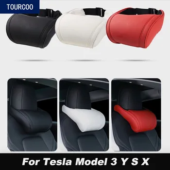 Assento de carro Almofada de Pescoço Travesseiros para Tesla Model 3 Y S X de Espuma de Memória Encosto de cabeça do Carro Modificação Acessórios