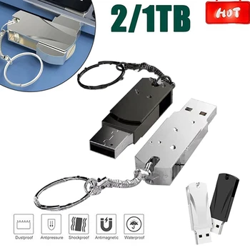 1PC de Alta Velocidade, 32 GB a 1 tb/2 TB Caneta de Metal da Unidade Flash USB Drive de memória Flash USB, Disco de U