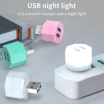 Plug USB Lâmpada Mini Noite de Luz LED USB Proteção para os Olhos de Luz Computador Móvel de Alimentação de Carga Lâmpada de Iluminação Livro de Leitura Leve