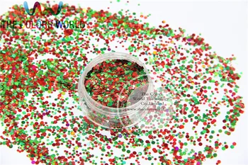 Natal-10 Mistura brilhante de natal glitter holográfico cores e formas lantejoulas, glitter para nail Art, ou decoração DIY 1pack=50g