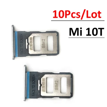 10Pcs/Lot, a Bandeja do Cartão Sim Slot Titular Adaptador de Tomada Para o Xiaomi Mi 10T Mi10T Peças de Reparo