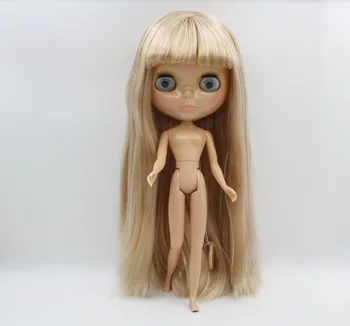 Frete grátis grande desconto RBL-511 DIY Nude Blyth boneca de presente de aniversário para menina de 4 a cores de grandes olhos, com o Cabelo bonito brinquedo bonito