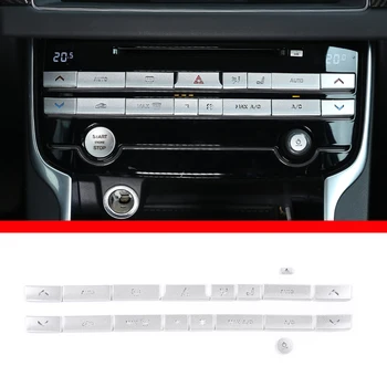 Carro de Controle Central de Ar condicionado Botão Tampa Guarnição Adesivo De Onça XE XEL XF XFL F-RITMO 2015-2020 Auto Interior Accessorie