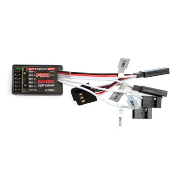 DumboRC FZD LED Módulo Controlador de Sistema de iluminação para X4 X6 X6P Transmissor JJRC Q65 MN90 1/10 1/8 TRX4 Axial SCX10 D90 RC Carro Barco