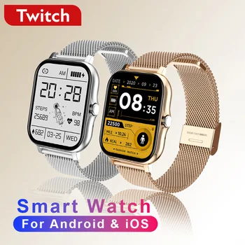 Contração Bluetooth Smart Watch Para o iPhone Huawei Esportes de Saúde, Fitness Monitor do Ritmo Cardíaco à prova d'água Digital Smartwatch Homens Mulheres
