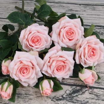 DIY de Noiva com Flores Artificiais Cabeças Rosa Peônia a Decoração Home Acessórios de Casamento Criativos Flores Artificiais em Seda Flor