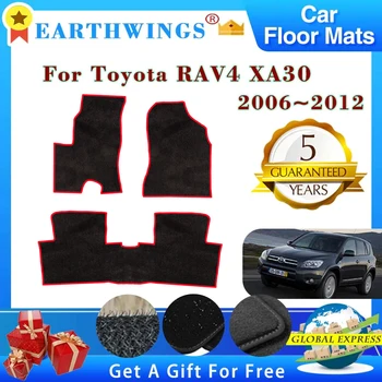Esteira do Assoalho do carro Para Toyota RAV4 XA30 RAV 4 2010 2006~2012, Tapetes, Painel de coxim plantar Tapete Capa de Almofada antiderrapante Almofadas do Pé Acessórios