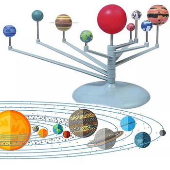 Sistema Solar de Nove Planetas Planetário Modelo de Kit de Astronomia Ciência de Projeto DIY Dom Crianças em todo o Mundo Venda de Educação Precoce Para crianças