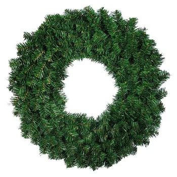 1 Pcs Artificial Verde Pinho Coroa Guirlanda para a Porta da Frente da Janela Lareira Decoração de Natal