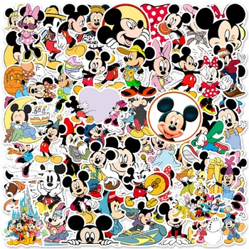 10/30/50Pcs Anime do Mickey de Disney do Rato de Adesivos sem repetição puxe a barra de caixa de guitarra personalizada graffiti cartoon Crianças adesivo de Brinquedos