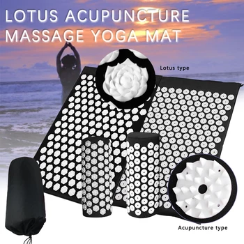 Melhor Lotus Spike Acupuntura Tipo De Terapia Shiatsu Massageador Tapete De Yoga Almofada Conjunto De Aliviar A Dor, Stress, Cuidados Com O Corpo Travesseiro Almofada Da Massagem