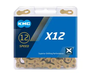 KMC X 12 12/24 velocidade 126L MTB Mountain Bike de Estrada de Bicicleta Cadeia de 12s de Ouro/Corrente de Prata