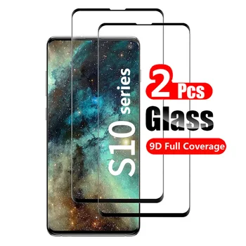2-PACK 3D de Vidro Moderado Curvado Para Samsung Galaxy S10 Lite Plus S10+ 5G S10E Protetor de Tela cheio de Curvas de Vidro de Borda Filme HD Claro