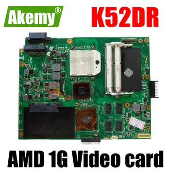 Akemy K52DR Laptop placa-mãe para ASUS K52DR A52DE K52DE A52DR K52D original da placa-mãe AMD 1GB placa de Vídeo