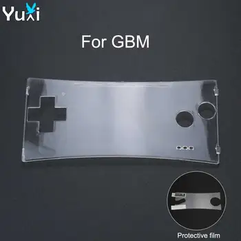 YuXi Transparente Clara Para o GameBoy Micro Frontal painel Frontal Tampa Para GBM Sistema Frente invólucro Protetor de Tela do Filme